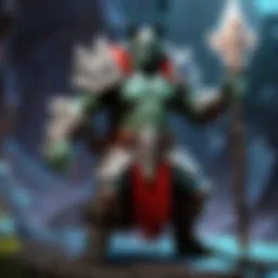 Mystical sorcerer breaking the troll's illusion