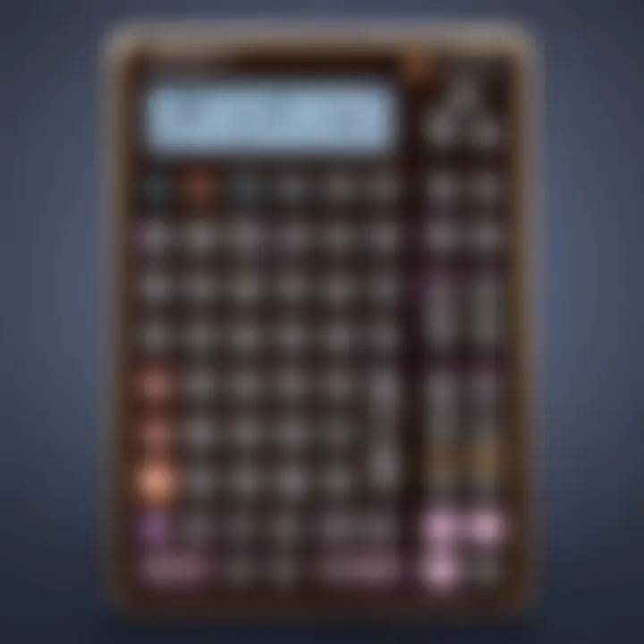 Detailed view of the Affinity Plus Calculator interface