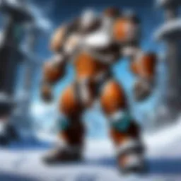 Visual representation of leveling gear in a fantasy setting