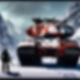 A dynamic representation of a tank class in an MMORPG, showcasing defensive abilities and resilience.