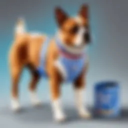 An assortment of colorful pet bandages displayed on a clean surface
