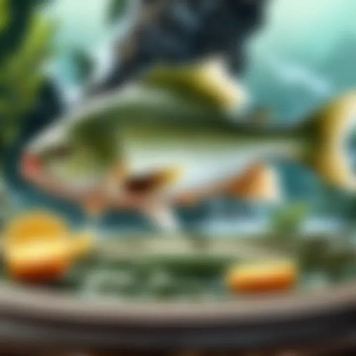 A detailed illustration showcasing the culinary applications of Sage Fish