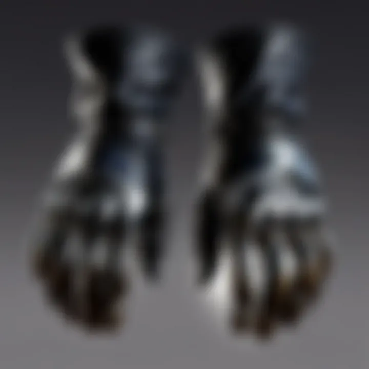 A diagram illustrating the mechanics and functionalities of shadow gloves in gameplay
