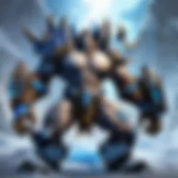 A detailed representation of strategic gameplay in Blizzard titles.