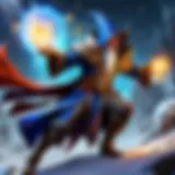 Mystical Wizard unleashing powerful magic in Blizzard game