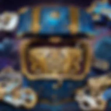 Mysterious Chest of Battle Net Keys Illustration depicting a mysterious chest with glowing Battle Net keys