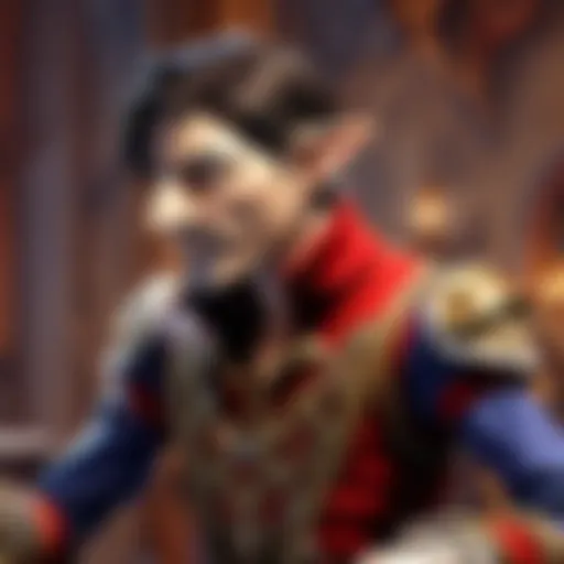 Artistic portrayal of a puppet master in deep concentration