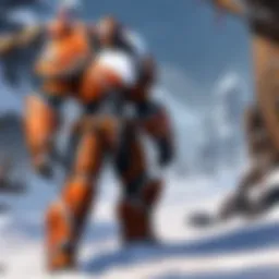 Concept art showcasing a vanguard quest environment in a Blizzard game