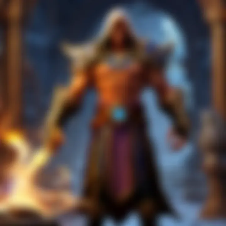 A vibrant digital interface illustrating spellcasting tutorials