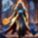 A mystical candlelit scene showcasing spellcasting elements