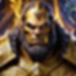Illustration of Warcraft Gold coins scattered on a fantasy background