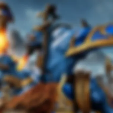 An epic battle scene that highlights the strategic gameplay of Warcraft
