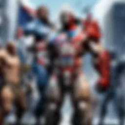 Illustration depicting political leaders engaging in warmongering tactics