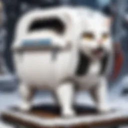 Sleek white cat carrier with innovative ventilation system