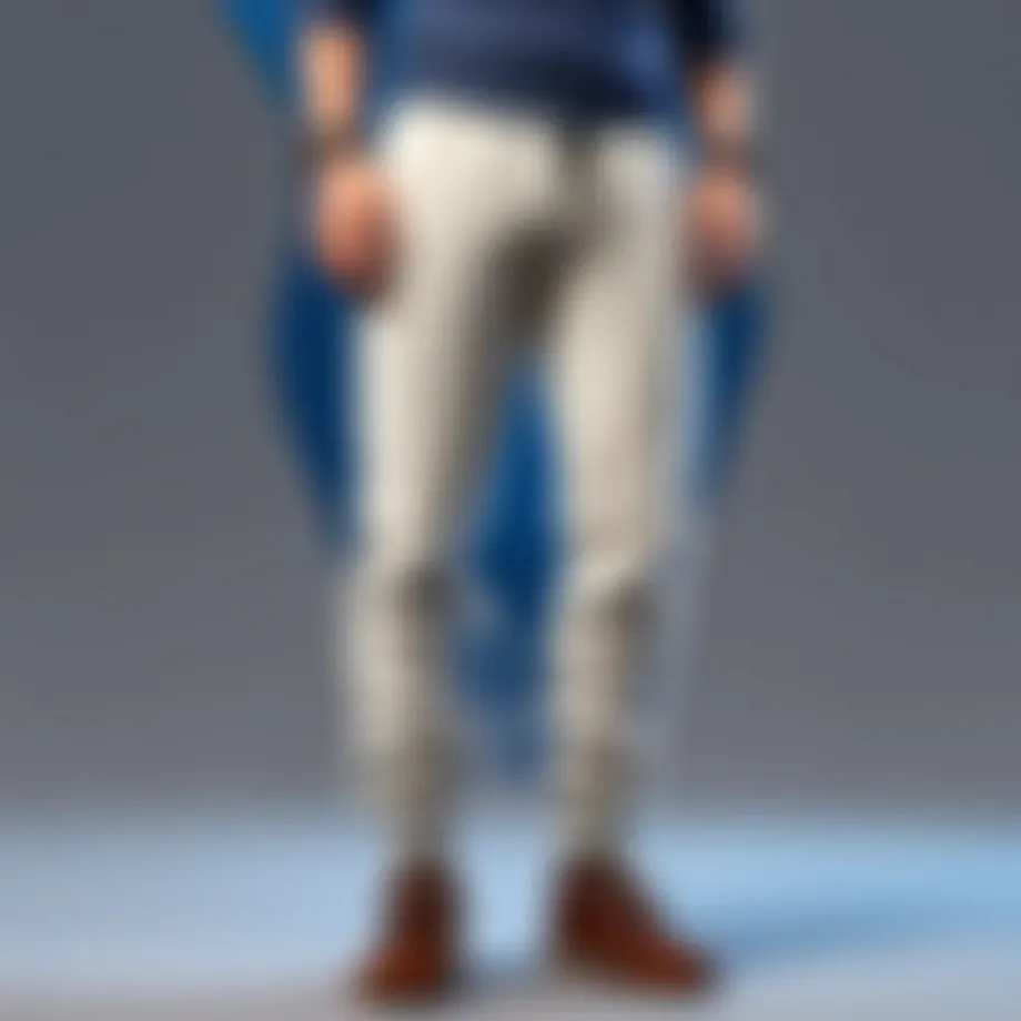 Soft woolly sweatpants draped over a chair