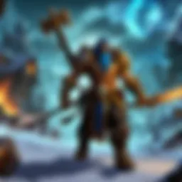 Gaming Wizard casting powerful spells in World of Warcraft