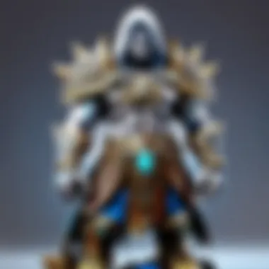 Intricate Design of a Pop Figure A close-up of a rare World of Warcraft Pop figure highlighting intricate details