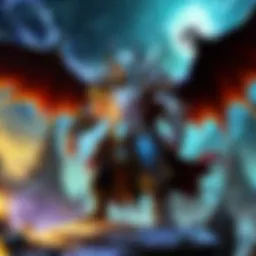Mystical spellcaster casting powerful magic